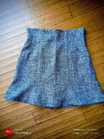 SNIDEL 트위드 플레어 스커트 숏팬츠