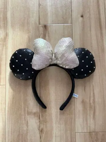 디즈니 머리띠 블랙과 실버 미니