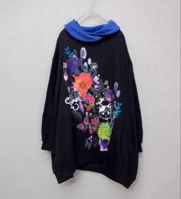 스칼라 143722: 고양이 꽃무늬 모크넥 쭈리 원피스