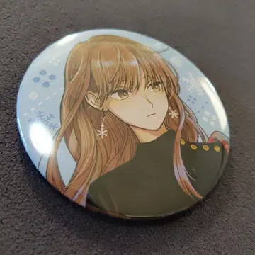 얼음 속성 남자와 쿨한 동료 여자 겨울달 씨 캔뱃지