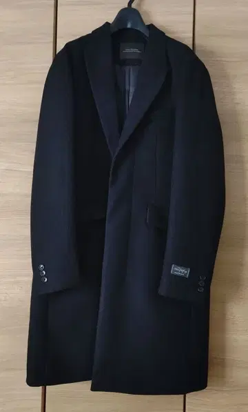 나노 유니버스 블랙 충전솜 체스터 코트 남성용(L)