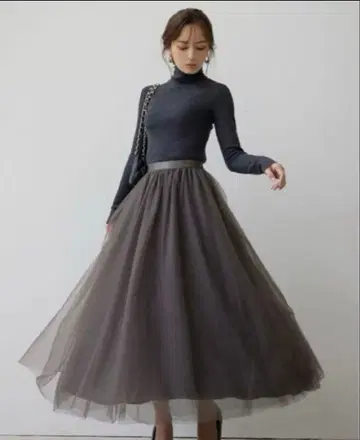 anuans 튤 볼륨 스커트