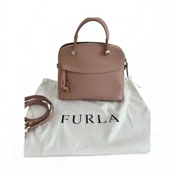 FURLA 핑크 가죽 핸드백