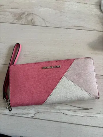 MICHAEL KORS 장지갑 핑크/화이트
