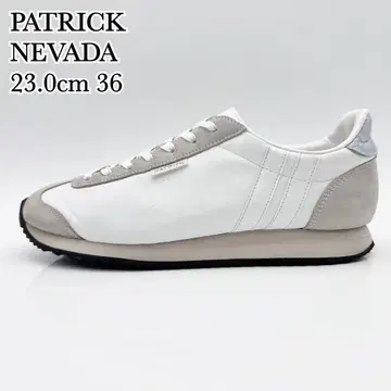 패트릭 네바다 화이트 블루 에나멜 악어 무늬 소가죽