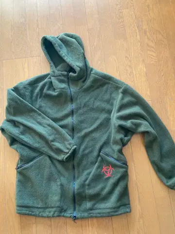 HAZ-MAT 플리스 자켓 M 사이즈 올리브 그린