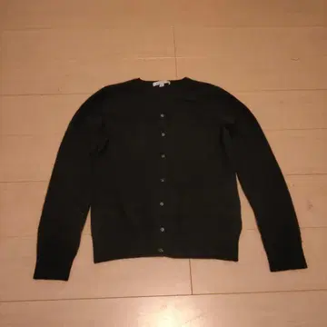 UNIQLO 캐시미어 100% 블랙 가디건 M