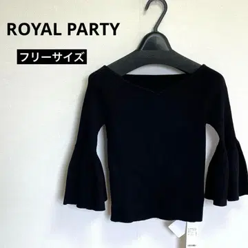 ROYAL PARTY 긴팔 니트 블랙 프리 사이즈 미사용 새상품