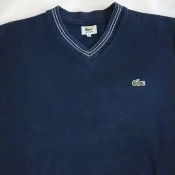 LACOSTE 네이비 V넥 트레이닝복 사이즈 4