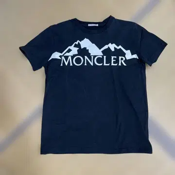 MONCLER 블랙 반팔 T셔츠