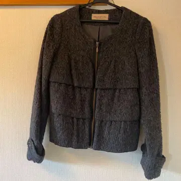 그레이 노카라 자켓