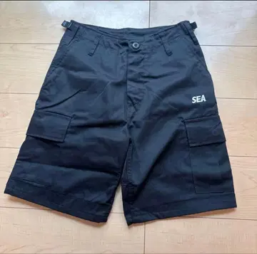 WIND AND SEA 블랙 카고 팬츠