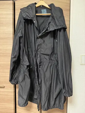 실물 데드스탁 미군 스노우 카모 스노우 파카 모즈 코트 블랙 염색