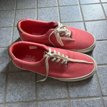 Polo 핑크 캔버스 스니커즈