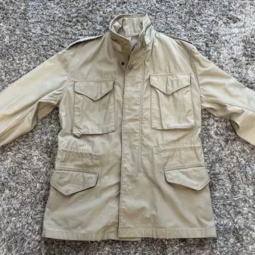 ALPHA M-65 필드 자켓 구형 택 USA제 S-R 베이지