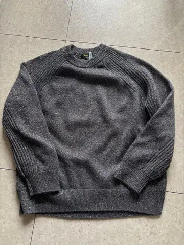 2024AW 드로어 라메 5게이지 크루넥 니트