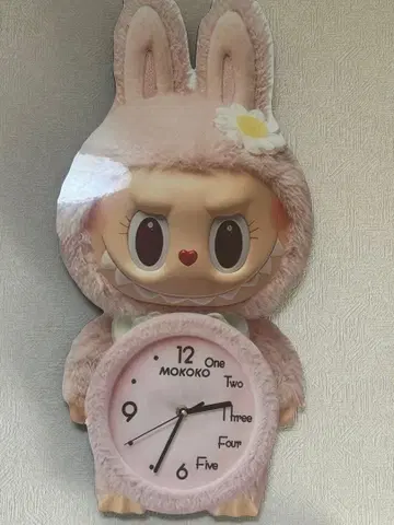 모코코 토끼 시계 핑크