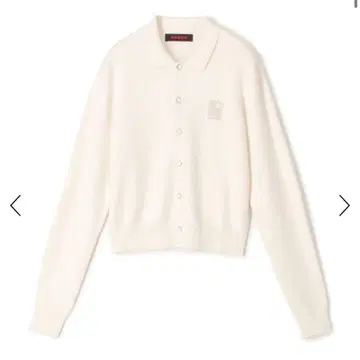 CABaN 코튼 캐시미어 펄 로고 폴로 가디건 투모로우랜드