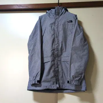 새상품급 THE NORTH FACE 격자 체크 무늬 마운틴 후드티 L