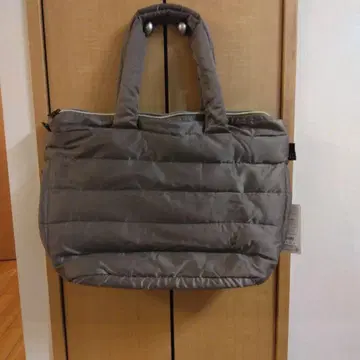 ROOTOTE 그레이 브라운 퀼팅 토트백