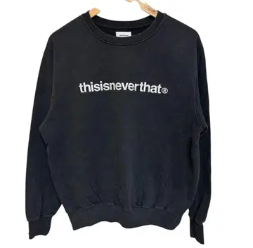 thisisneverthat 블랙 맨투맨 S