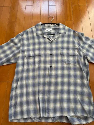 BEAUTY&YOUTH XL 옴브레 셔츠 80s 90s