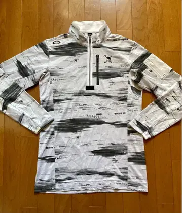 Oakley 오클리 골프 그래픽 프린트 하프 지퍼 긴팔 셔츠 L