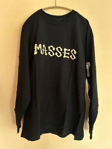MASSES T-SHIRT L/S BONE LOGO /NAVY (마시스)