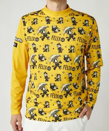 샘플 라우드마우스 FELIX 콜라보 긴팔 모크넥 셔츠 L OR