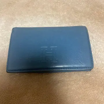 HIROFU 히로후 이단 접이식 장지갑 올 가죽 블루