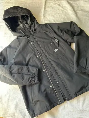 Lee 블랙 후드 부착 자켓 S 사이즈