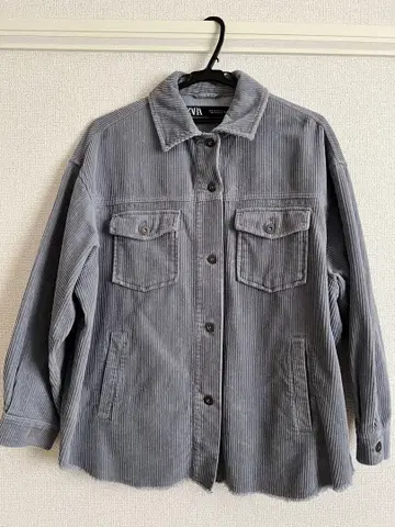 ZARA 코듀로이 자켓 블루