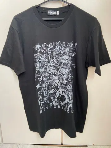 미사용 가면라이더 대집합 셔츠 블랙 BUTTOBASOUL