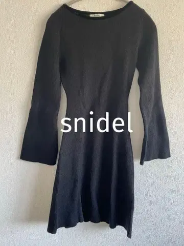 스나이델 블랙 니트 원피스 M