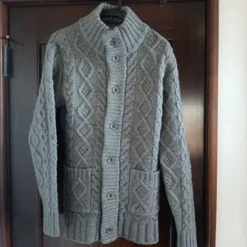 DA-NA Vie 그레이 케이블 니트 가디건