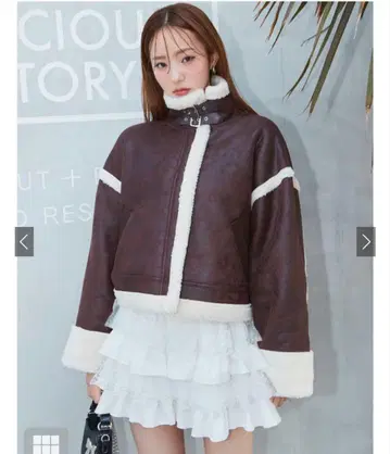 무스탕 보아 라이더 자켓 [ k9332f ]