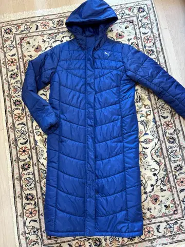 푸마 벤치 코트 후드 부착 블루 XL