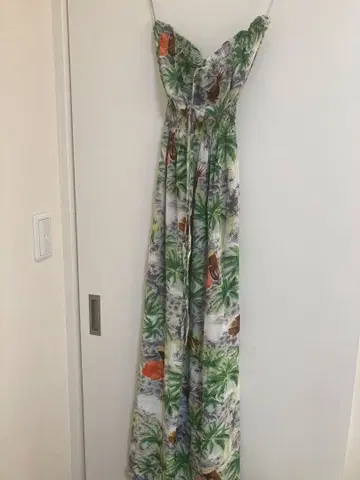 새상품급 [AVANTI] 하와이안 롱 원피스 실크 M