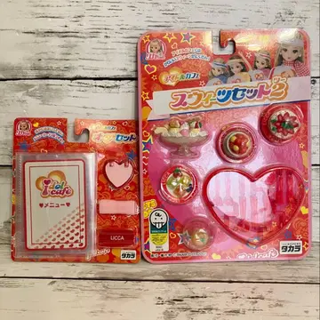 미사용 타카라 리카짱 아이돌 카페 스위츠 세트 2 오더 세트