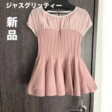 [새상품] 인기! 저스길리티 프렌치 블라우스 레이어드 니트 핑크