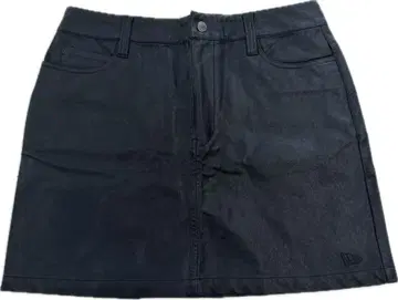 NEWERA 인조 가죽 미니 스커트 블랙 L
