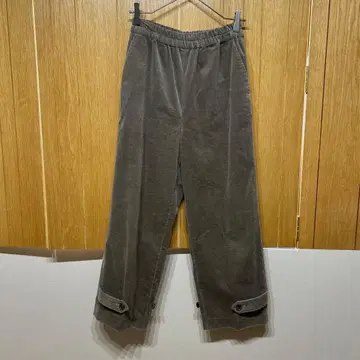 FLORENT 코듀로이 와이드 팬츠 그레이