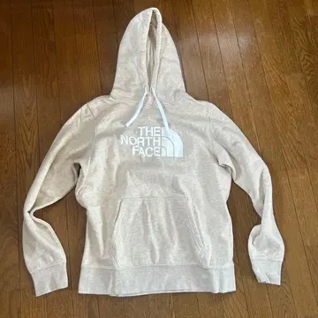THE NORTH FACE 베이지 후드 부착 후드티