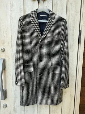 BEAMS LIGHTS 해리스 트위드 체스터 코트