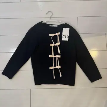 ZARA 리본 니트 가디건