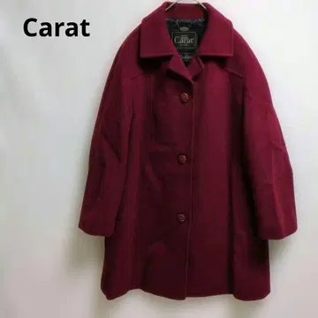 캐릭터 울 코트 캐시미어 버건디