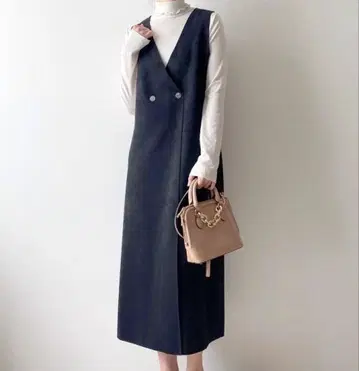 새상품급 ZARA 페이크 스웨이드 점퍼 스커트 원피스