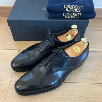 크로켓 앤 존스 론즈데일 7.5 블랙 스트레이트 팁