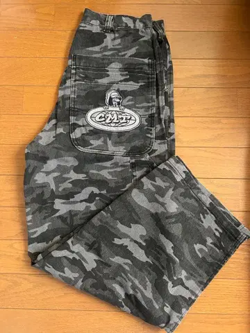 CENTIMETER 카모플라쥬 카고 팬츠 데님