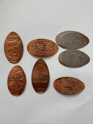 디즈니 캘리포니아 수베니어 메달 11장 세트